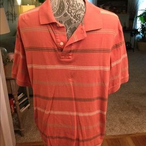 MAN’S SONOMA CORAL STRIPED POLO SHIRT 🌟